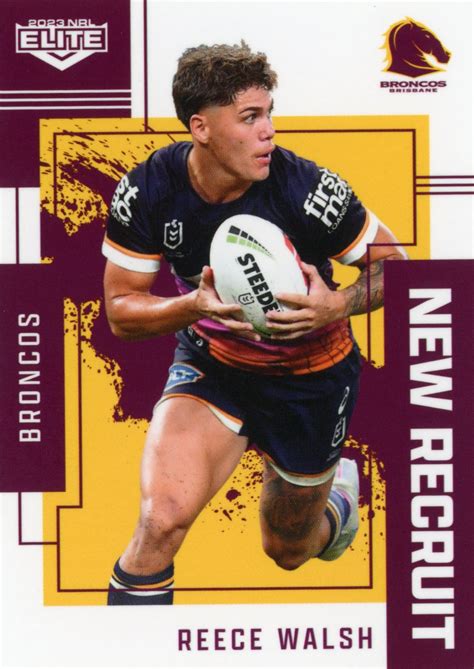 reece walsh nrl card broncos